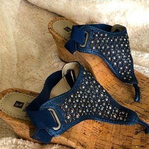 White Mountain 2” cork wedge heel